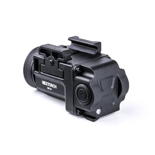 Linterna táctica NEXTORCH WL14 negra para pistola, montaje en riel Picatinny, 52/500 lm