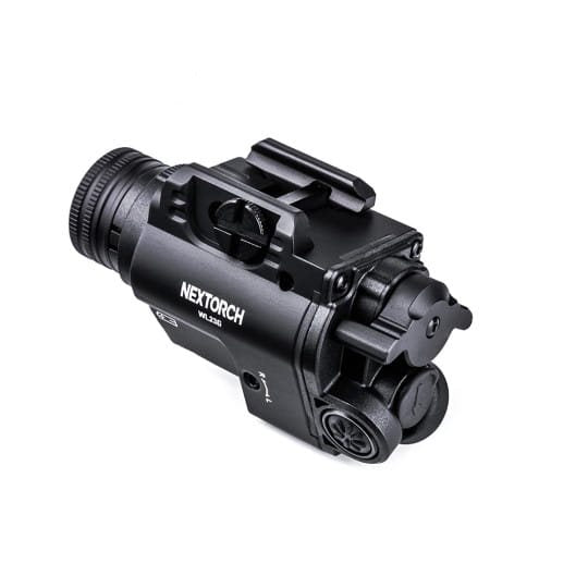 NEXTORCH WL23 linterna táctica para pistola con láser rojo - negra