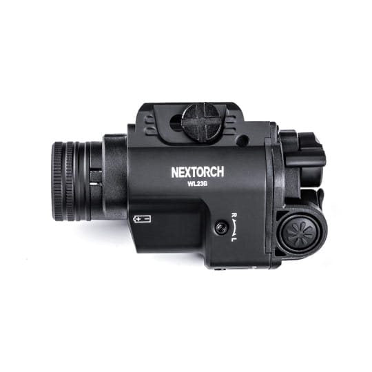 NEXTORCH WL23 linterna táctica para pistola con láser rojo - negra