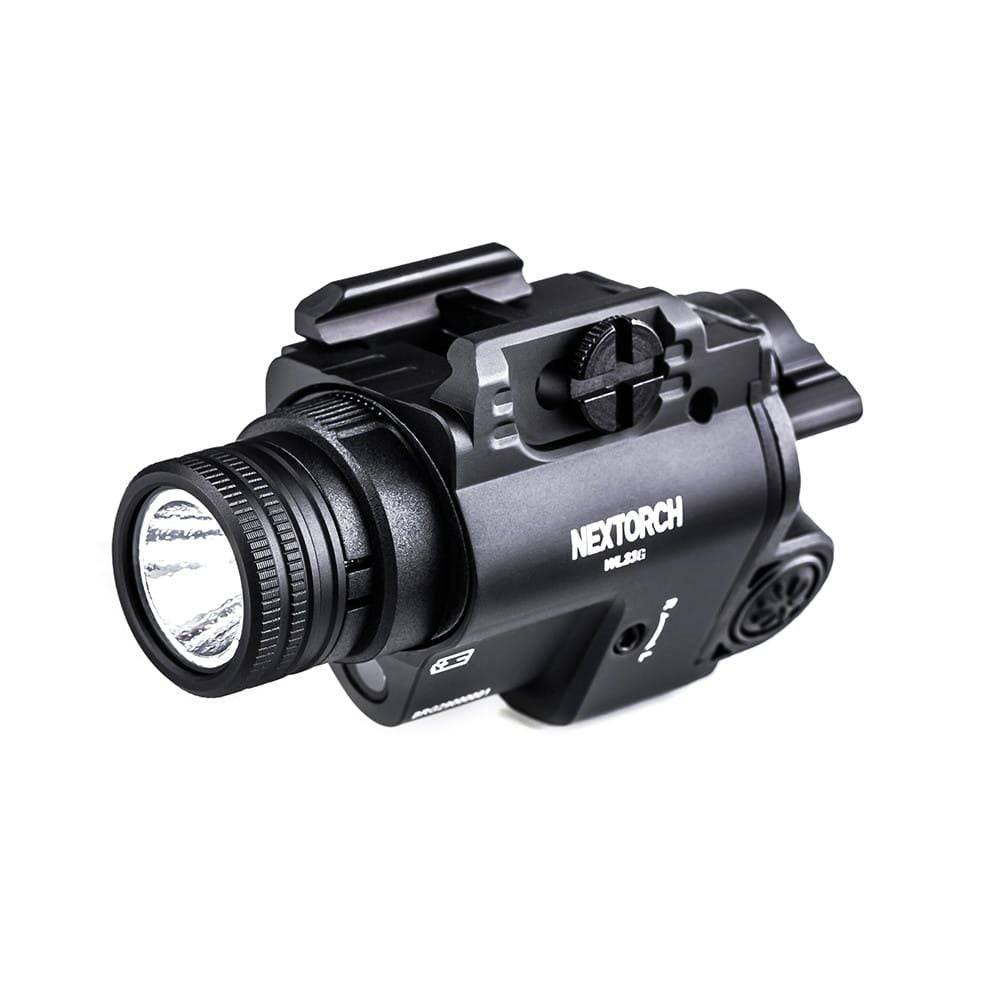 NEXTORCH WL23 linterna táctica para pistola con láser rojo - negra