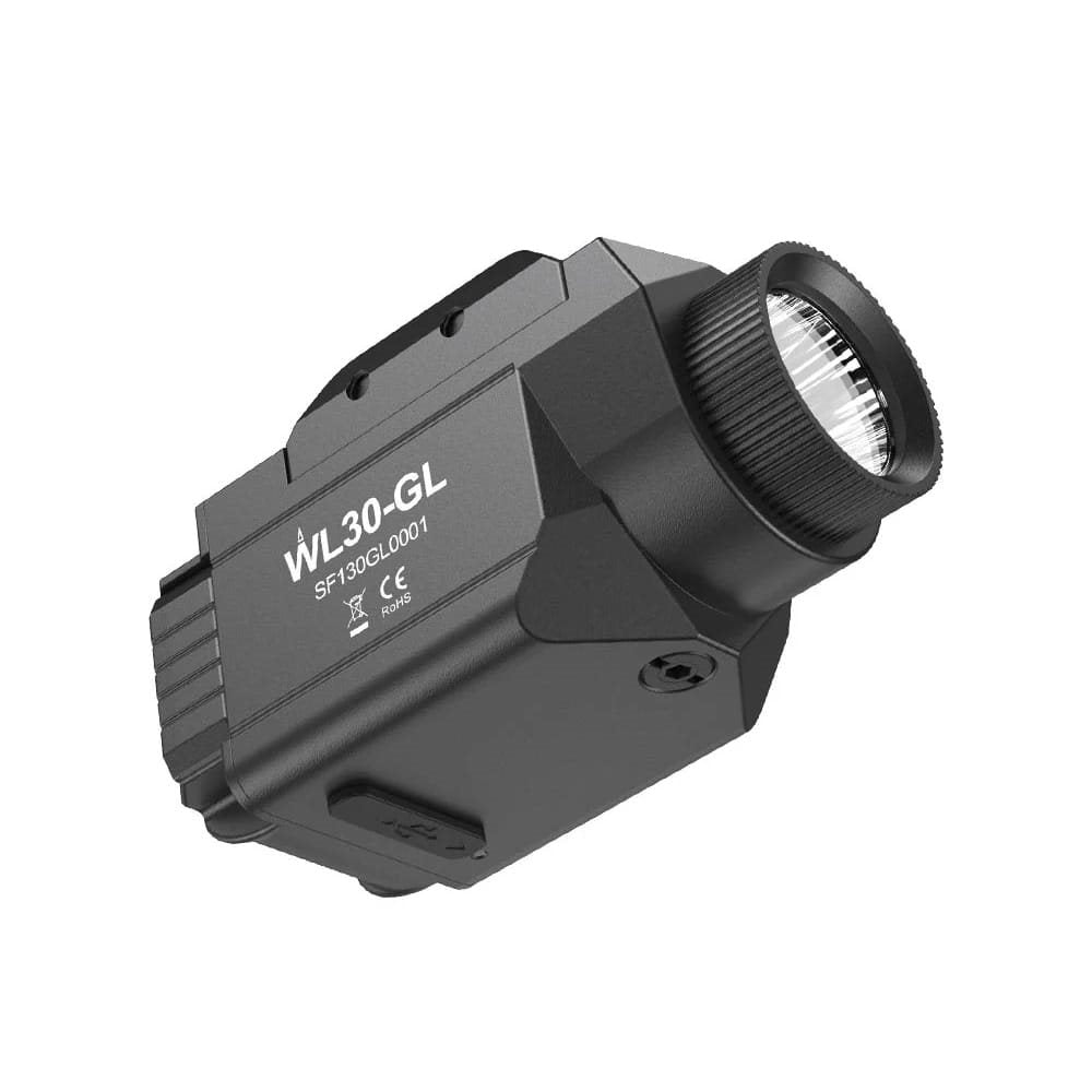 Linterna WL30 para pistola con láser integrado y 650 lúmenes