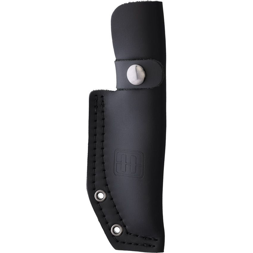 Cuchillo de hoja fija WILLUMSEN COPENHAGEN con mango de madera y acabado stonewash