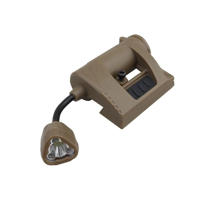 Imagen de la linterna WST para casco MPLS negra con LED IR