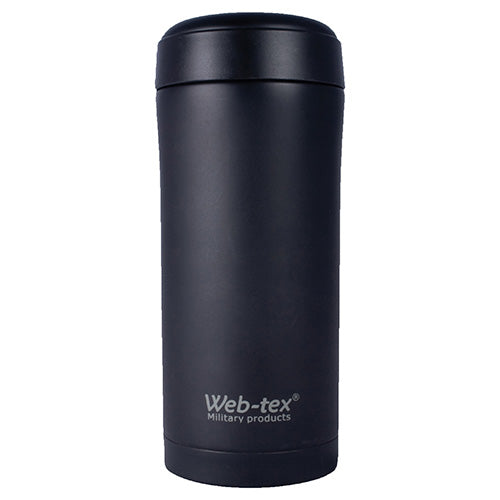 Termo AMMO POUCH acero inoxidable 330 ml negro, tapa ancha