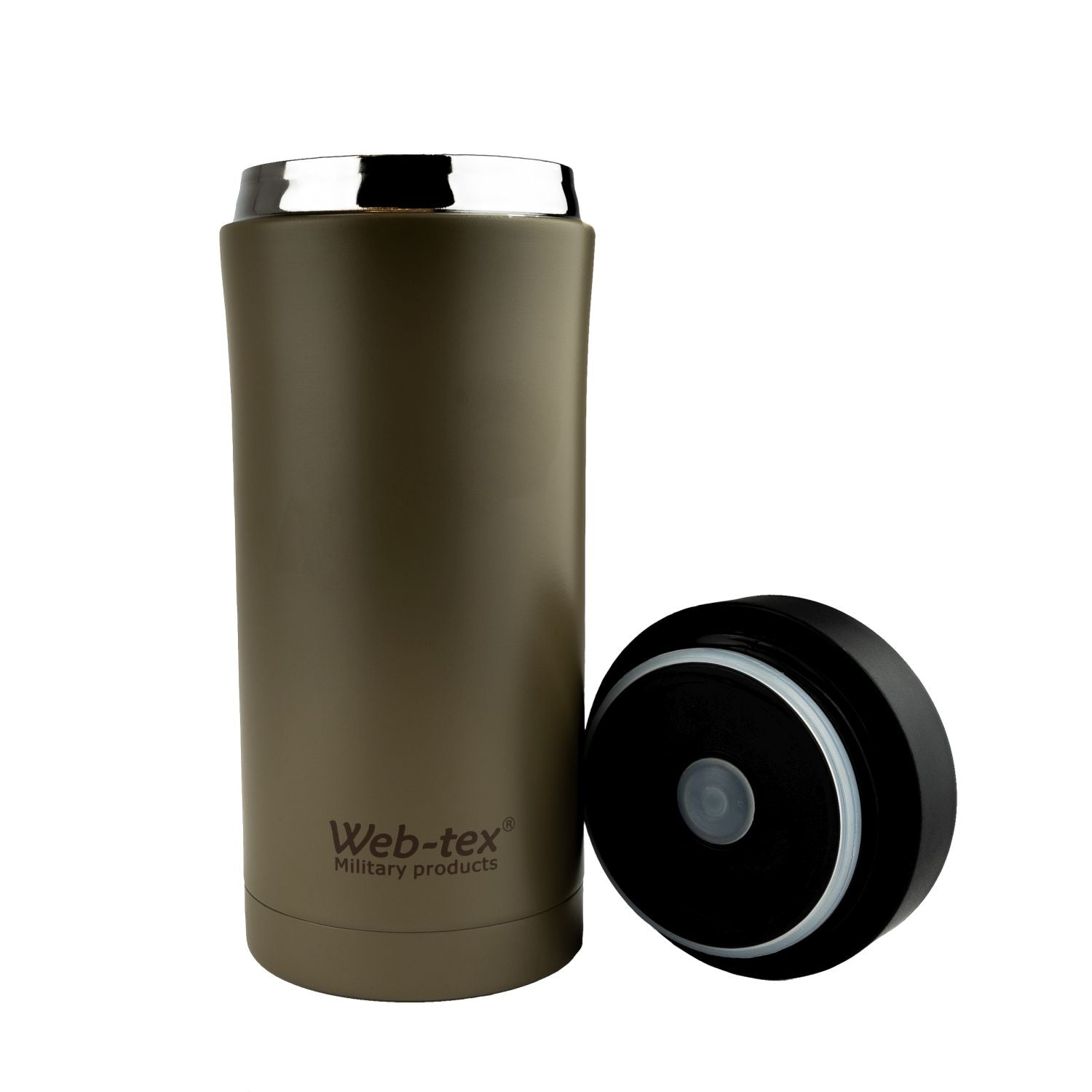 Termo AMMO POUCH acero inoxidable 330 ml color coyote con tapa ancha