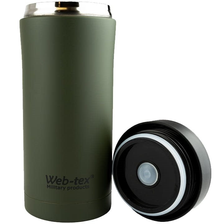 Termo AMMO POUCH acero inoxidable web-tex verde 330 ml