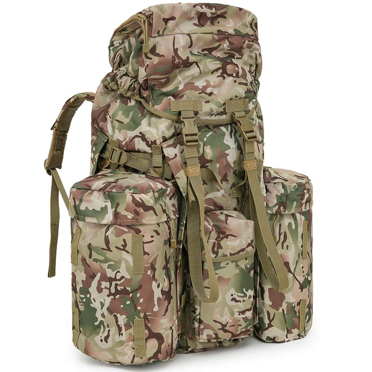 Mochila británica P.L.C.E BERGAN 120 L con bolsillos desmontables