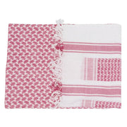 Pañuelo Shemagh rojo y blanco 110x115 cm