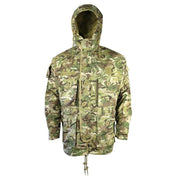Parka larga SMOCK estilo SAS en camuflaje británico MTP con capucha y bolsillos
