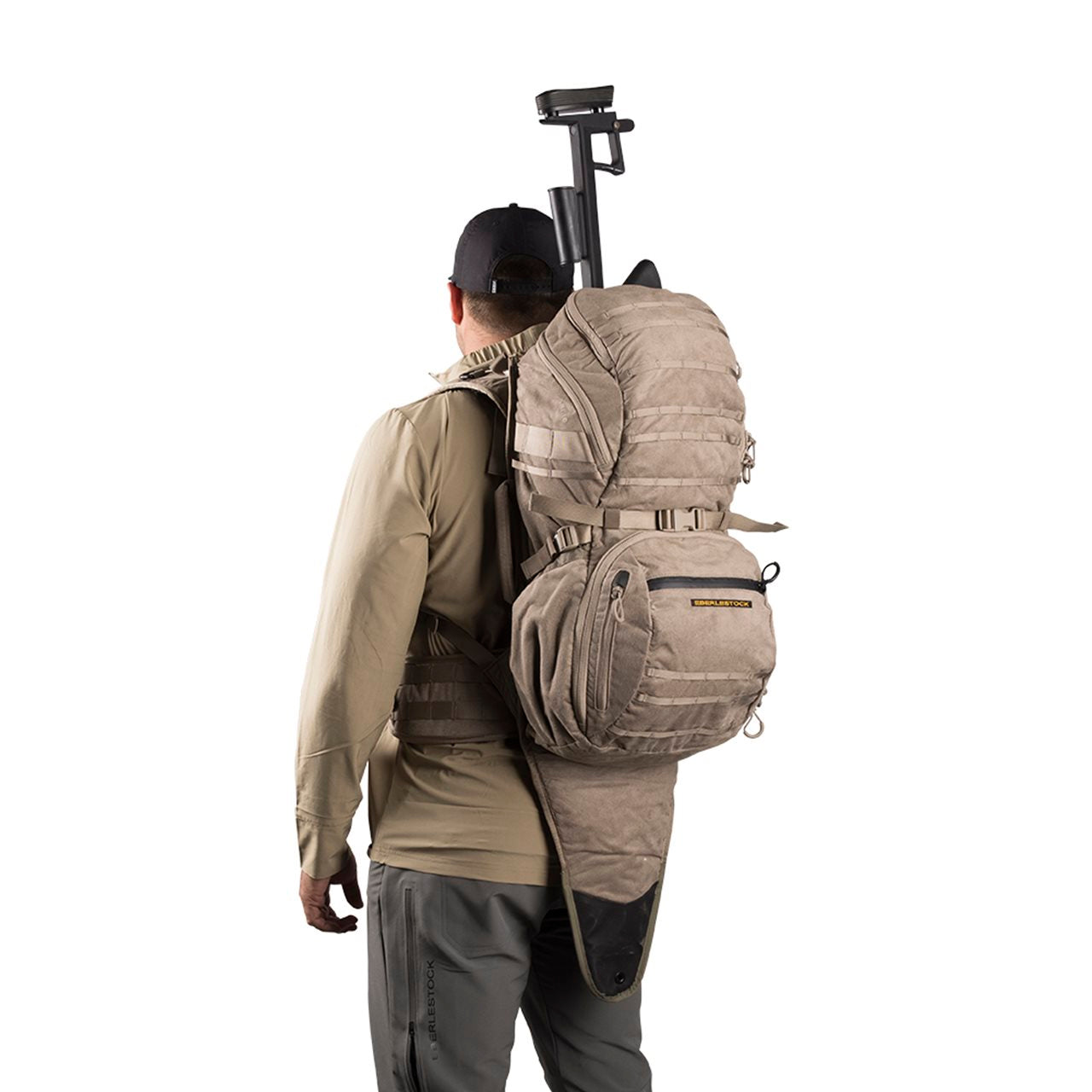 Mochila X1 EURO con funda integrada para rifle y armazón de policarbonato, múltiples bolsillos exteriores