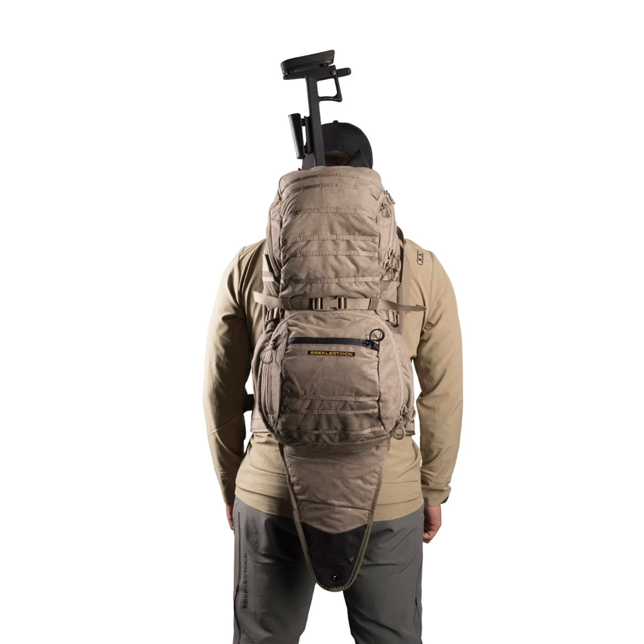 Mochila X1 EURO con funda integrada para rifle y armazón de policarbonato, múltiples bolsillos exteriores