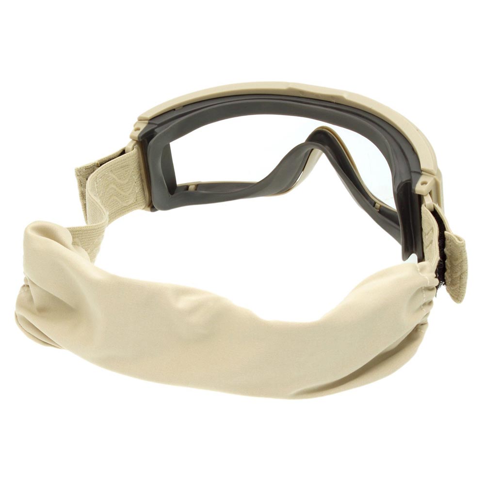 Gafas tácticas BOLLE X-810 color arena con lentes transparentes