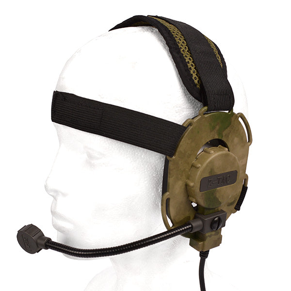 Z-TAC EVO III auricular con micrófono flexible, diseño ambidiestro y tres correas ajustables