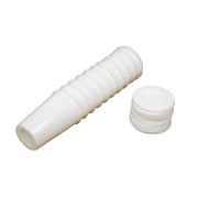 Vaso farmacéutico de plástico con tapa 50 ml blanco, pack de 10 (Z-545)