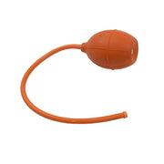 Bulbo insuflador de goma naranja con tubo desmontable, aprox. 7x5 cm