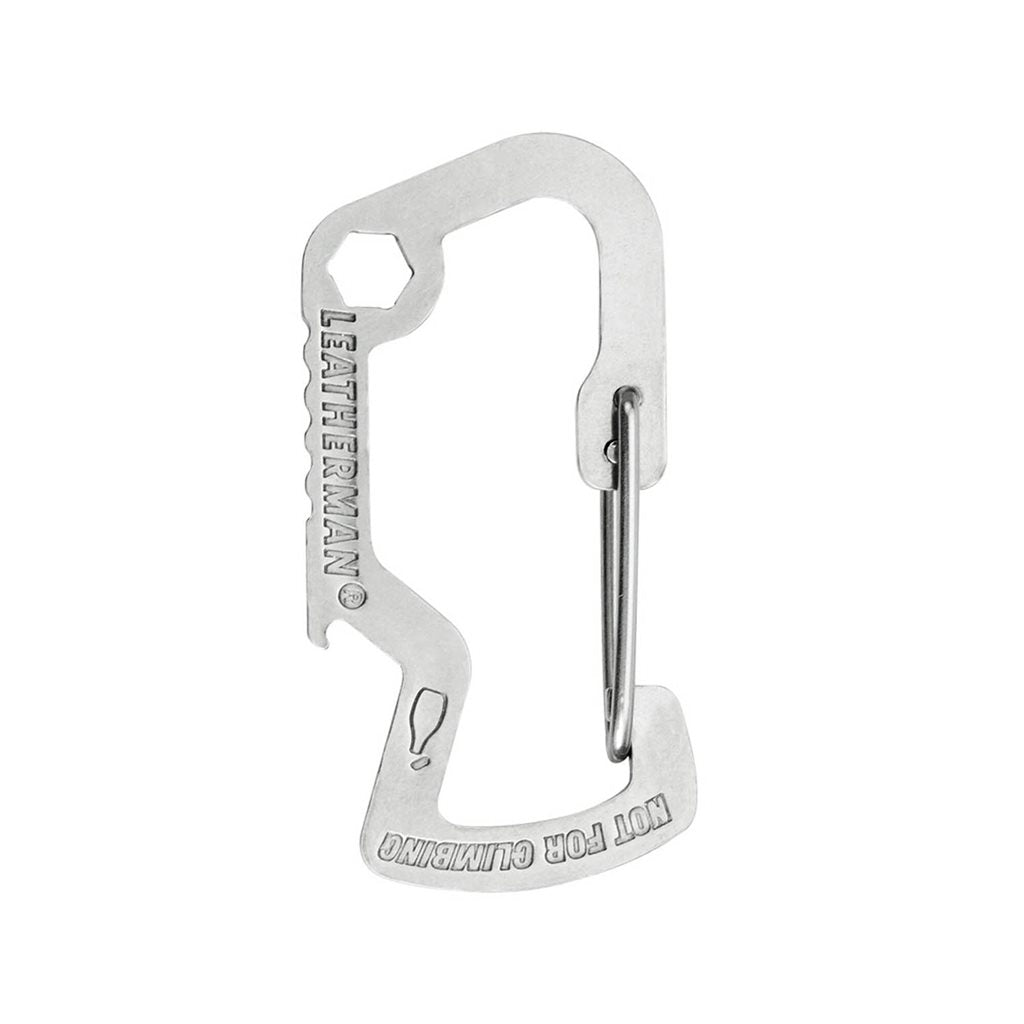 Mosquetón LEATHERMAN plateado con abridor y destornillador hexagonal