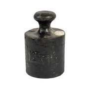 Peso de hierro fundido negro 2 kg con sello de verificación caducado