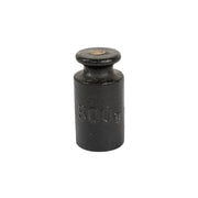 Peso de hierro fundido negro 500 g, marcado y almacenado, producción aprox. años 70-80