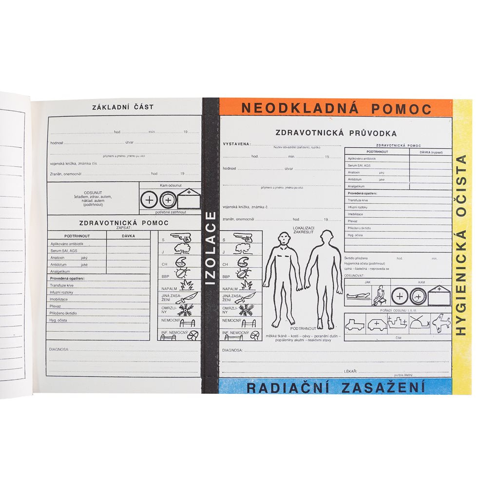 Zdravotnická průvodka, libreta de 25 hojas según imagen