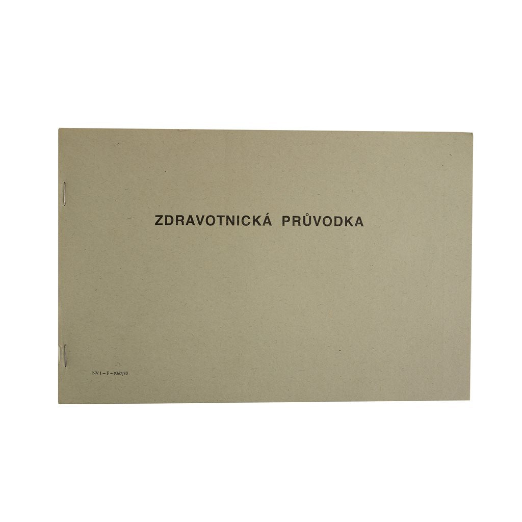 Zdravotnická průvodka, libreta de 25 hojas según imagen