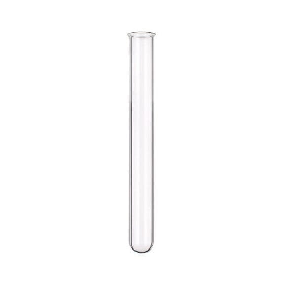 Tubo de ensayo de vidrio con fondo redondo 16 cm 15 mm - Ref. 8201615