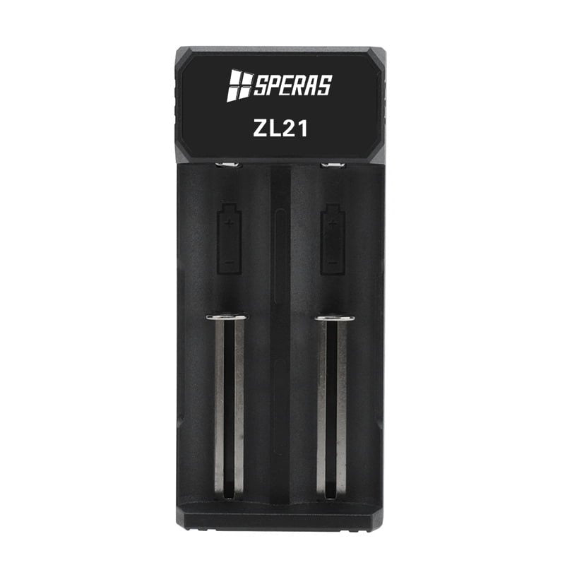 Cargador ZL21 universal para dos baterías con puerto USB-C