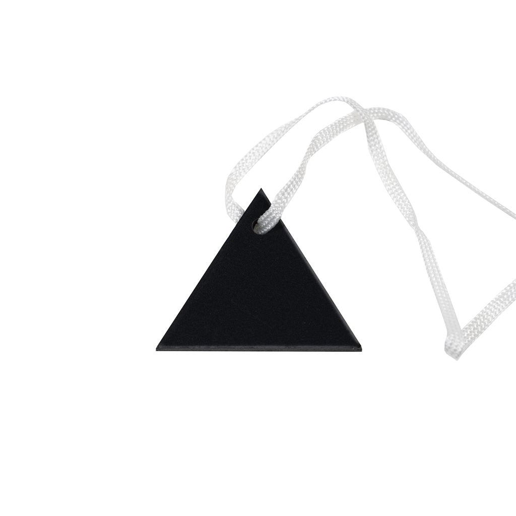 Etiqueta clasificadora negra triángulo nº7, pack de 30