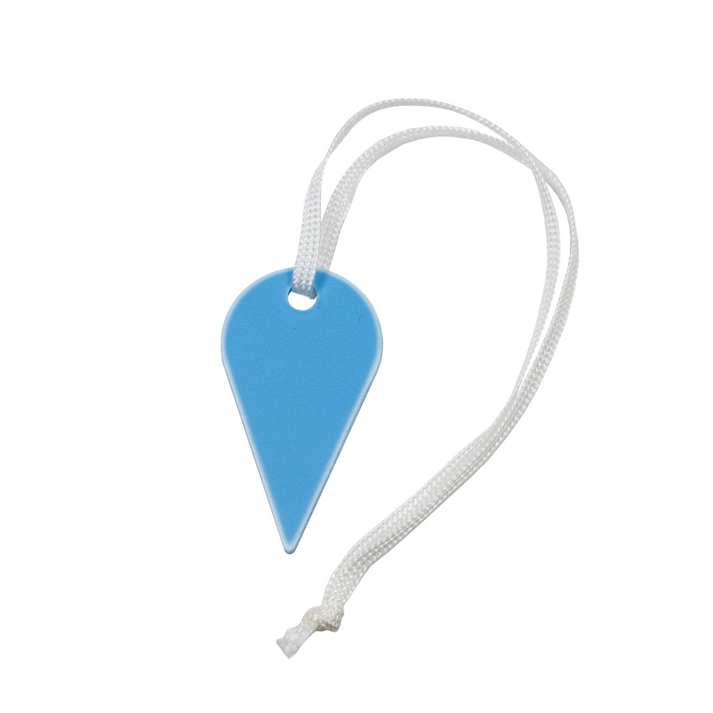 Etiqueta clasificadora en forma de gota azul nº8 - paquete de 100 unidades