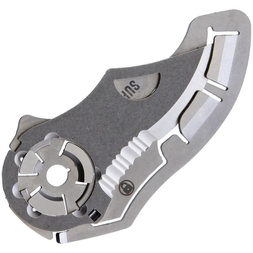 Navaja plegable ST-2 con hoja 440C, orificio de apertura y flipper