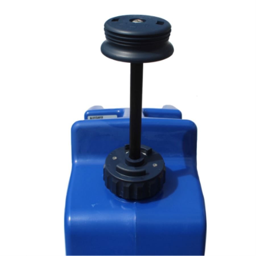 Bidón filtrante LIFESAVER Jerrycane 20K azul oscuro de 18,5 litros