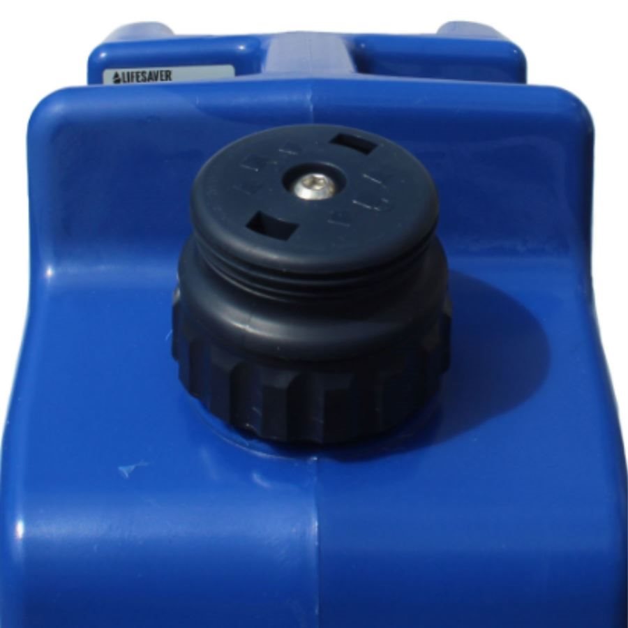 Bidón filtrante LIFESAVER Jerrycane 20K azul oscuro de 18,5 litros