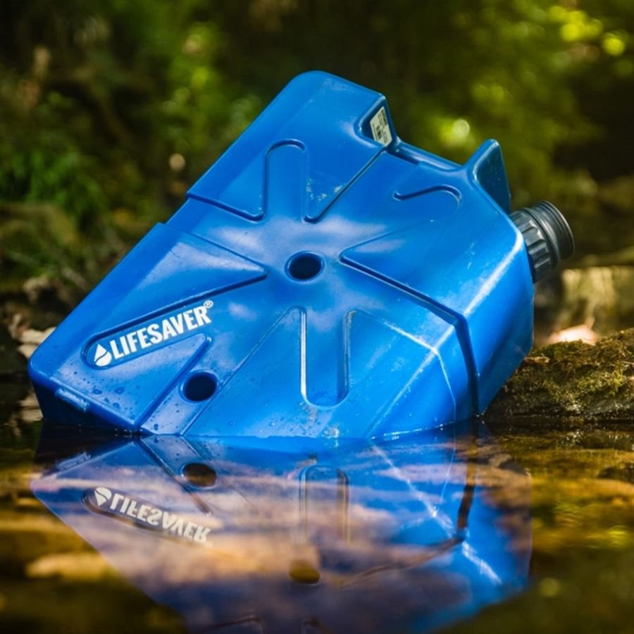 Bidón filtrante LIFESAVER Jerrycane 20K azul oscuro de 18,5 litros