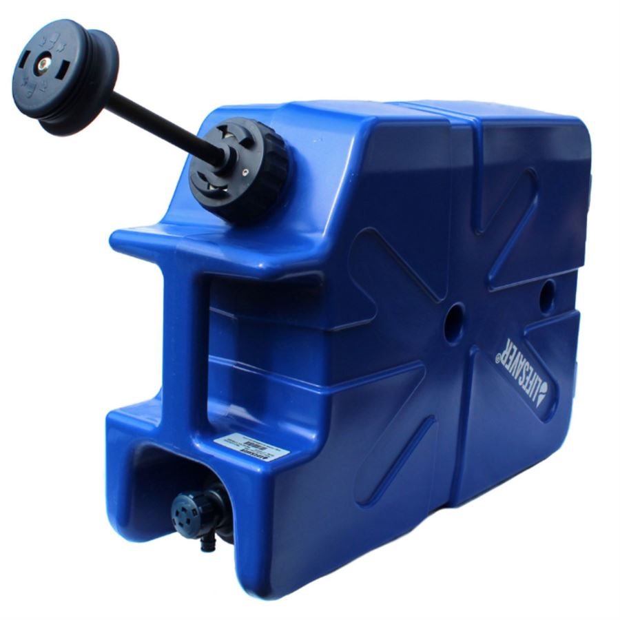 Bidón filtrante LIFESAVER Jerrycane 20K azul oscuro de 18,5 litros