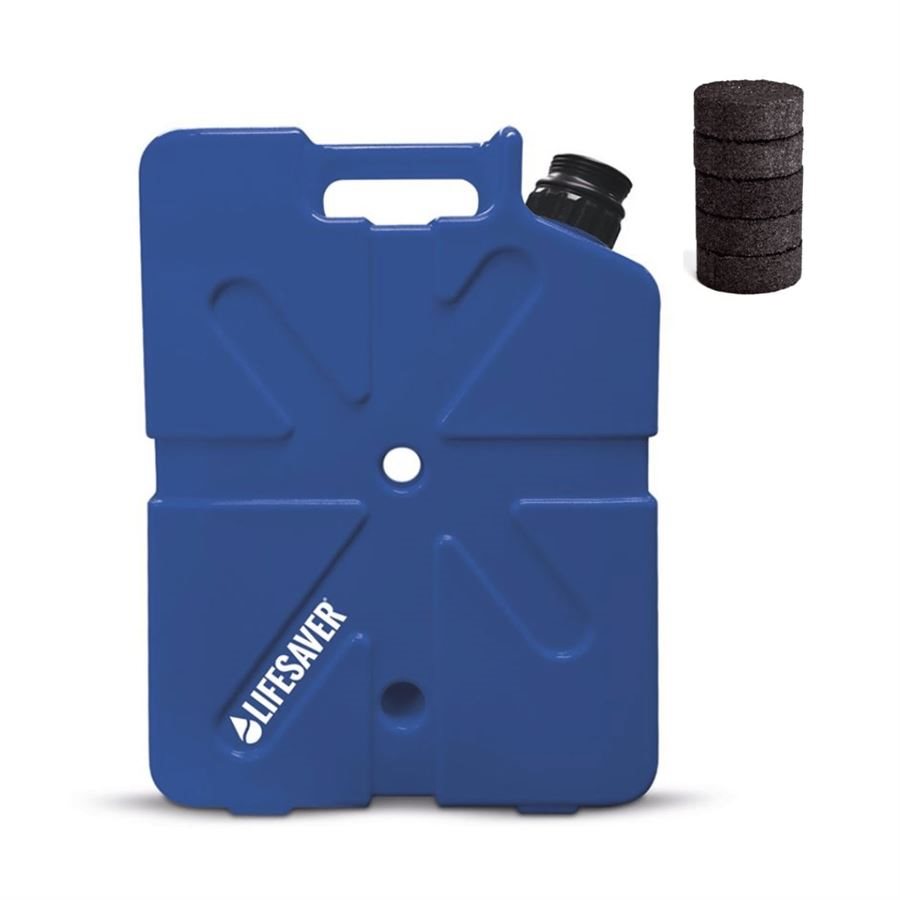 Bidón filtrante LIFESAVER Jerrycane 20K azul oscuro de 18,5 litros