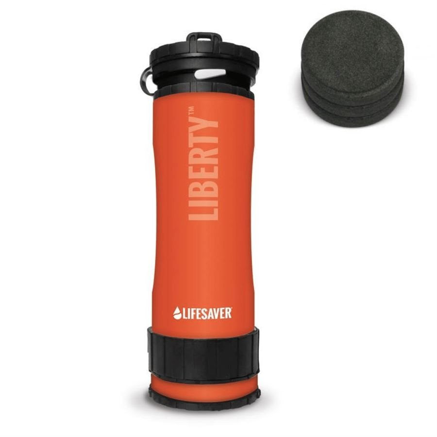 Botella filtrante LIFESAVER LIBERTY negra