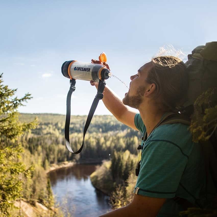 Botella filtrante LIFESAVER LIBERTY, ligera para camping y emergencias