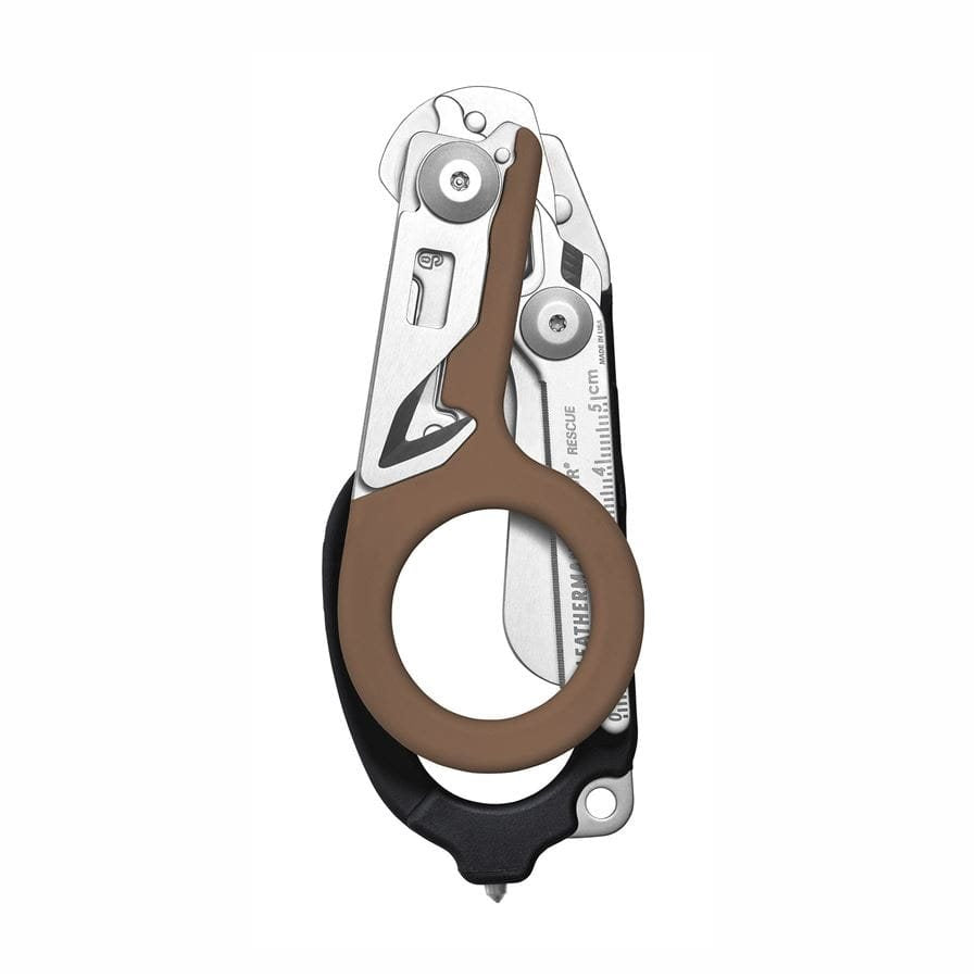 Tijeras de rescate RAPTOR negras/tan con funda